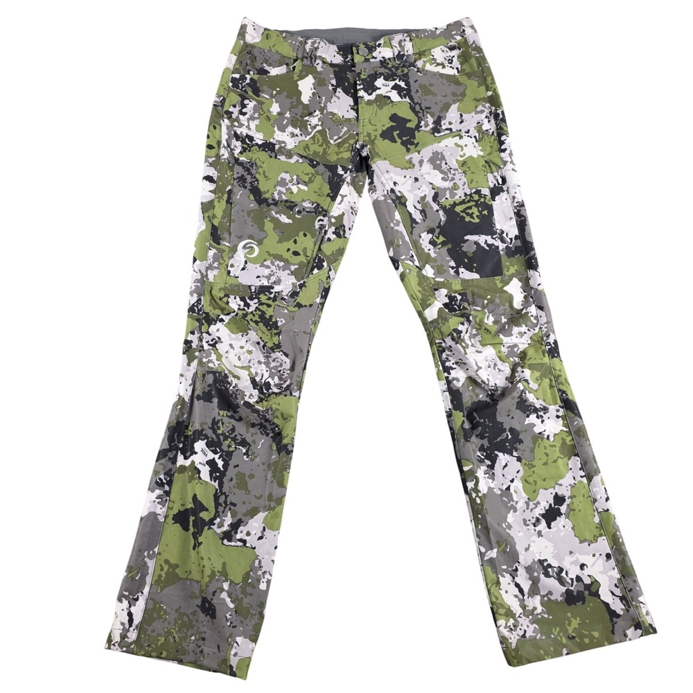 Prois Solas Ultra Light Weight Pant Womens M 6-8 Green Veil Camo Hunting Tech